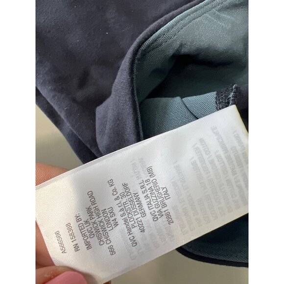 Women with Control Tall Tummy Control Wide Leg Pants Women Large Navy Blue NEW - Picture 8 of 8